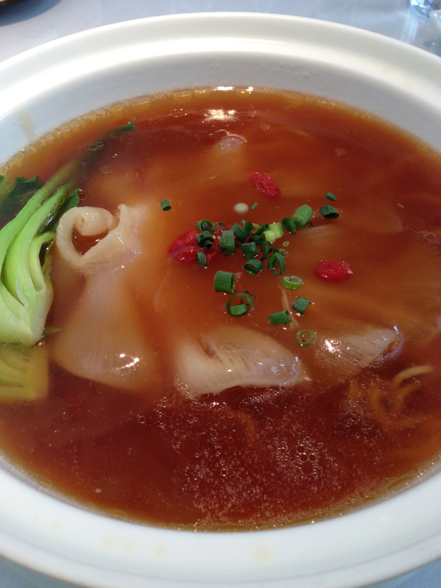 Shark fin noodle soup