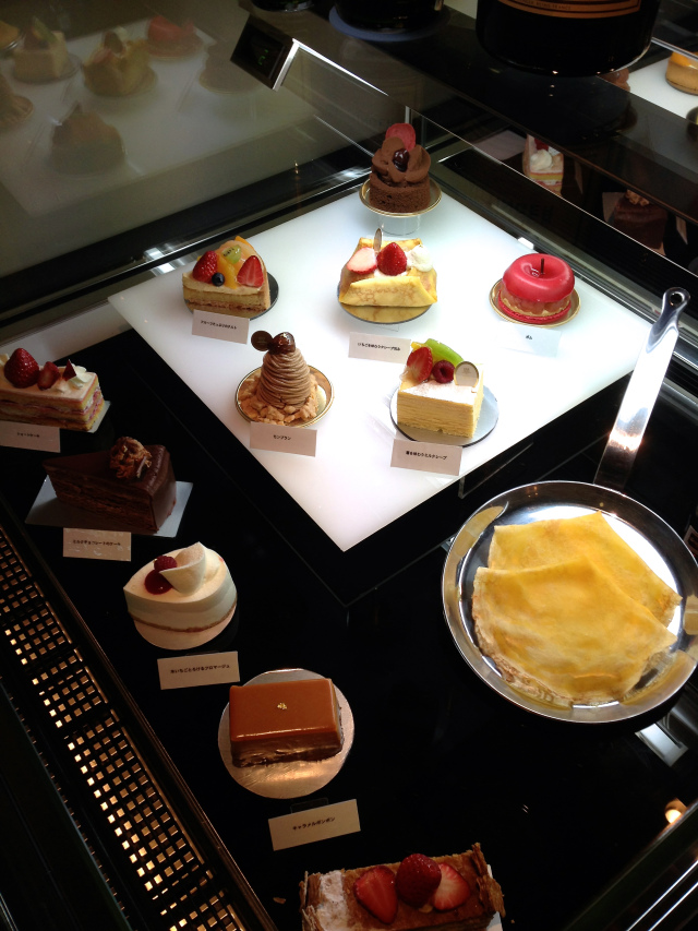The pastry display