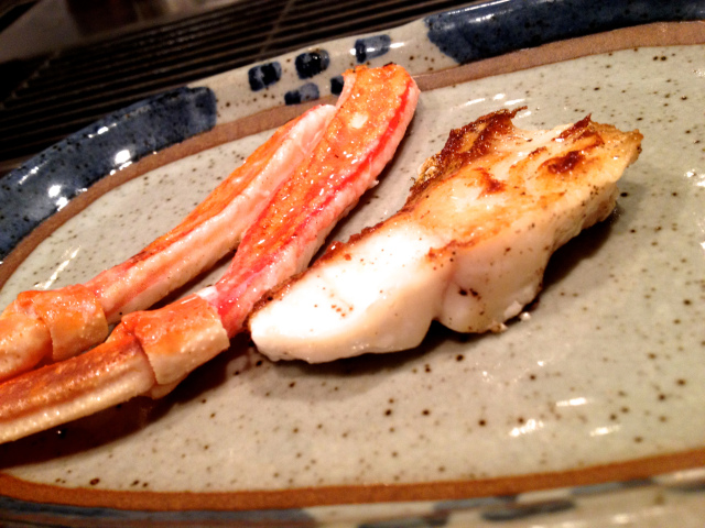 Some savory crab and fish