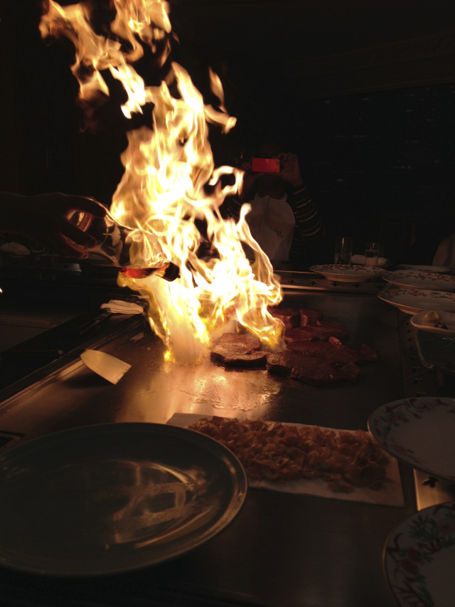 The chef in action