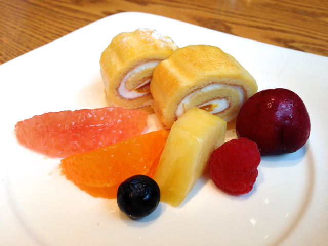 The cream rolls