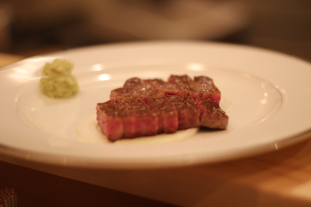 The steak