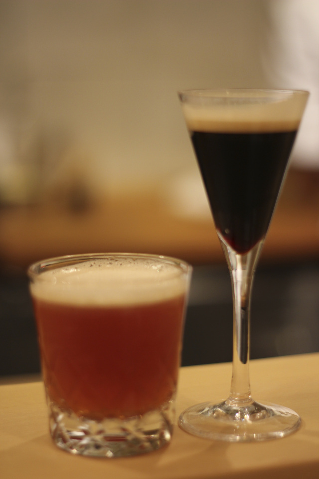 Iced tea and coffee