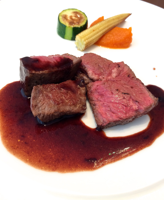 The rump steak
